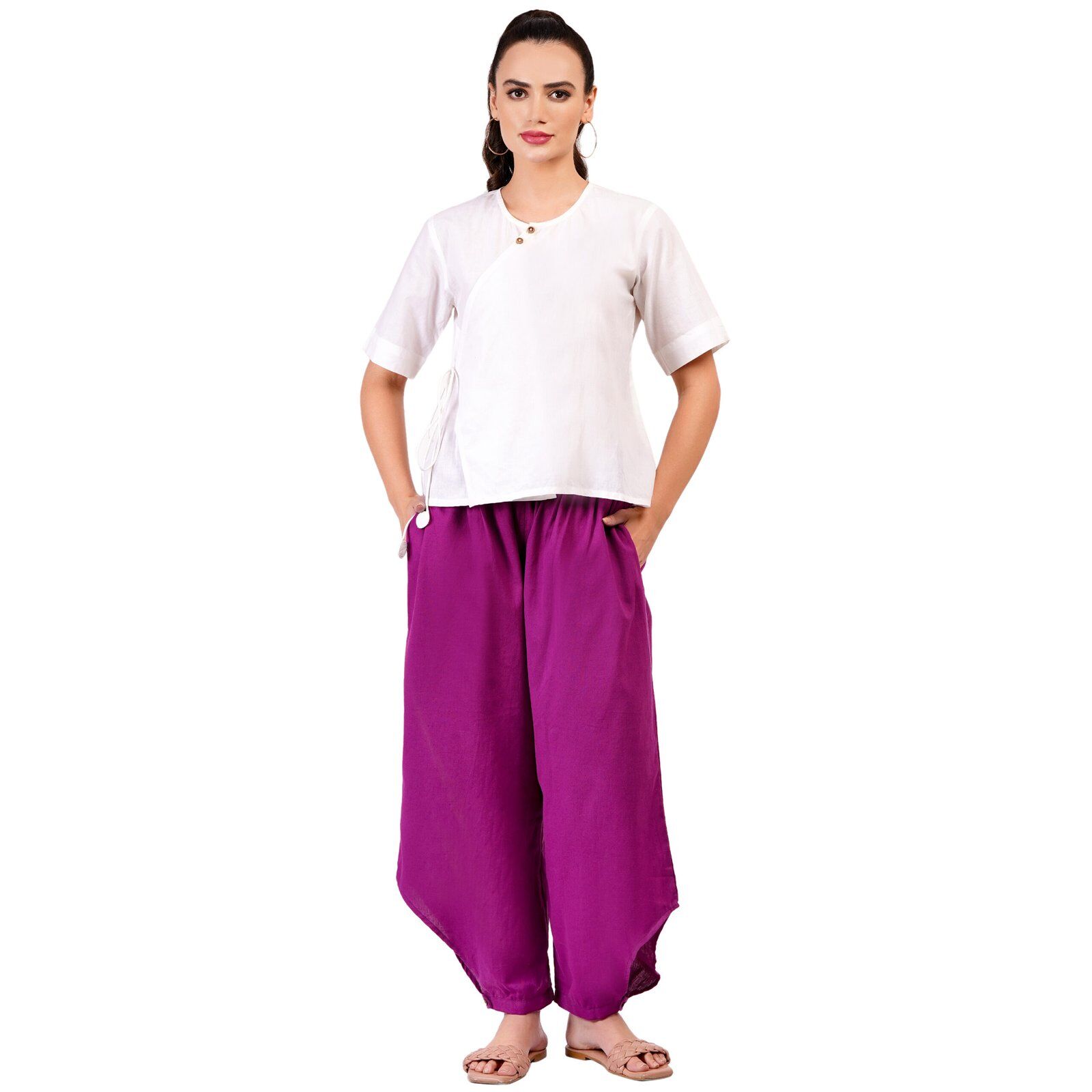CLC05956 Mrima Yoga Set organic cotton with pockets | Daisy - Image 1