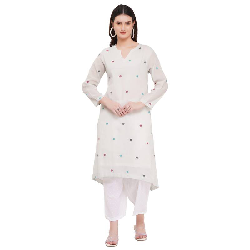 Mrima Premium Jamdani organic cotton Kurta Set | Clematis - Image 1