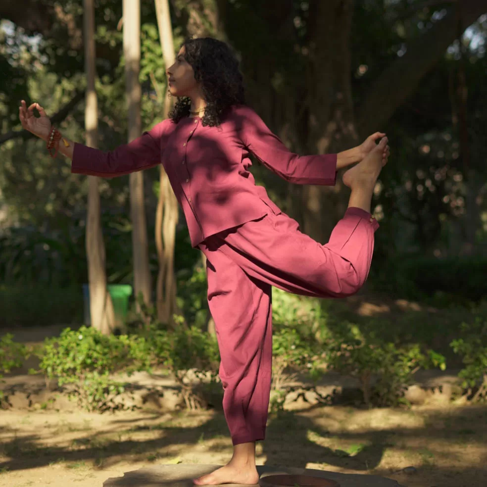 Mrima Yoga pants with pockets organic cotton | Palash - Image 1