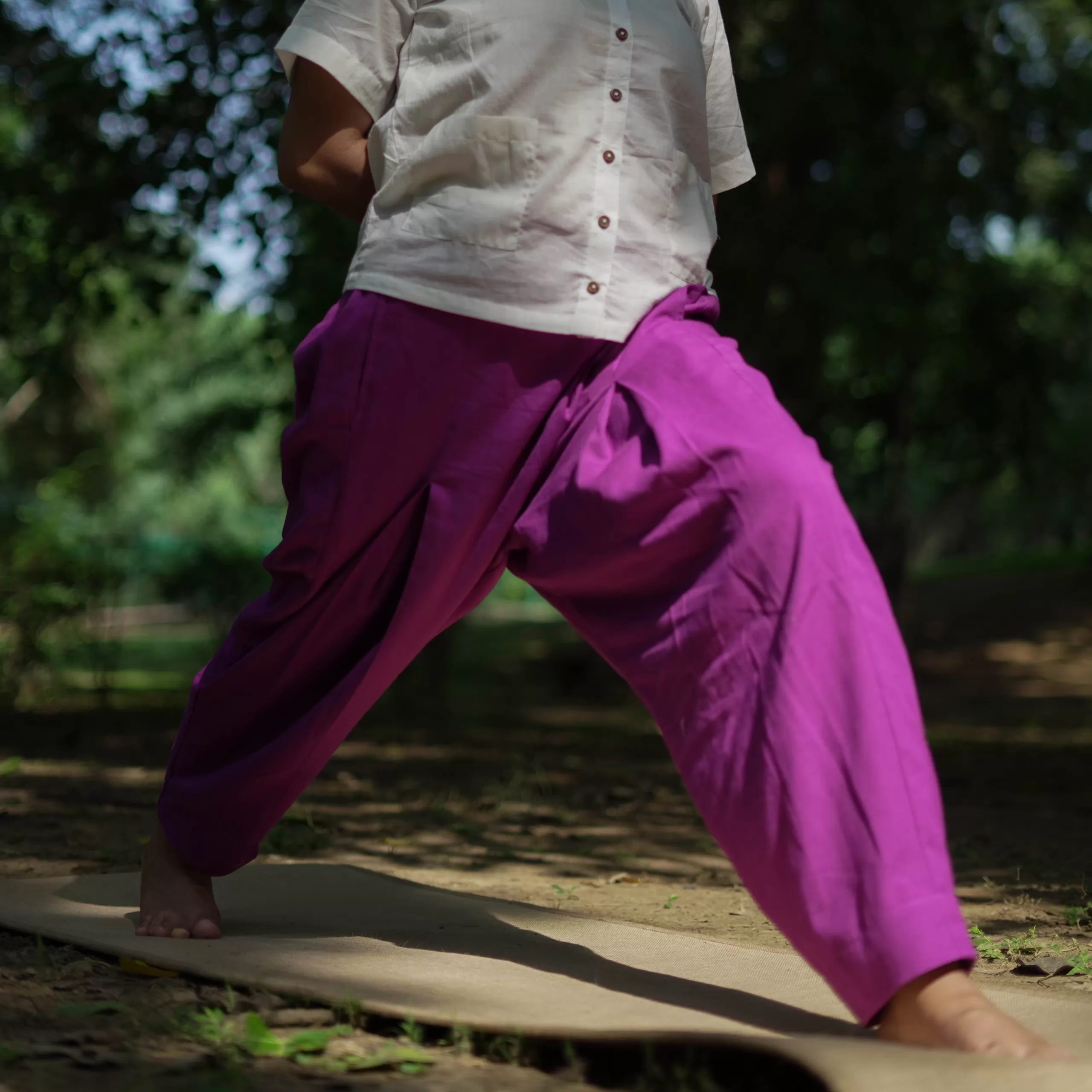 Mrima Yoga pants with pockets organic cotton | Dhatura - Image 1