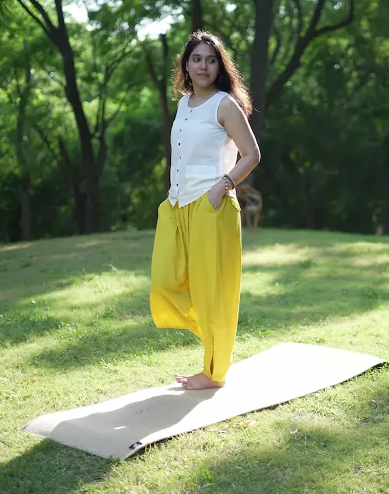 Mrima Yoga Set organic cotton with pockets | Champa - Image 1